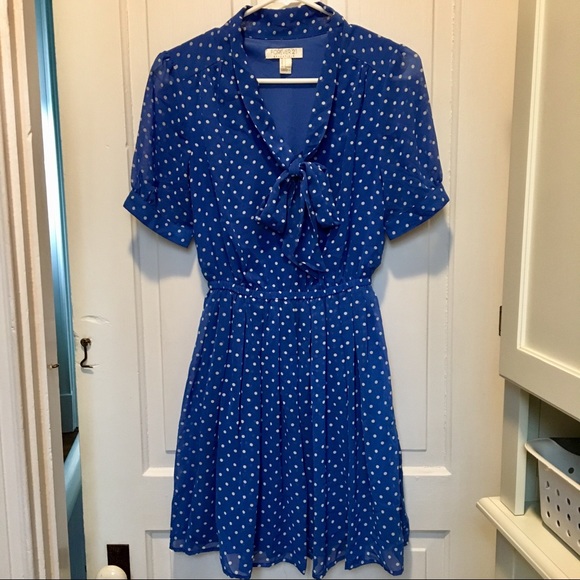 Classic Polka Dot Tie Dress - Picture 1 of 5